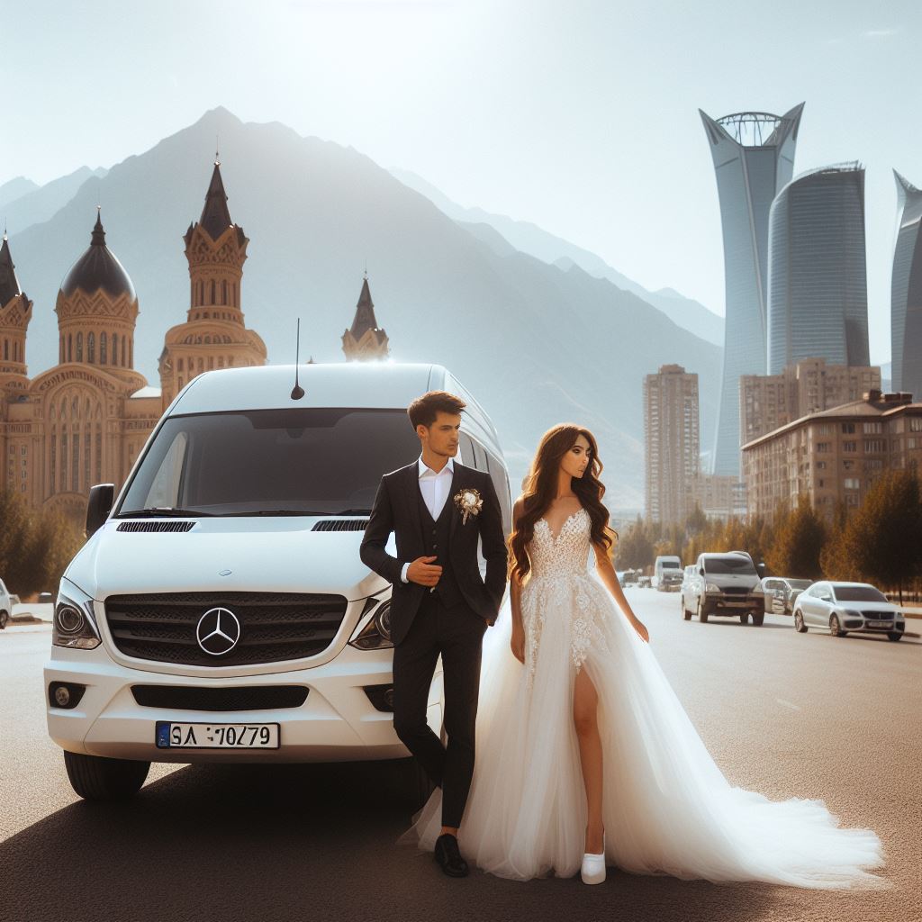 Жених и невеста 💎 Аренда автобусов Алматы