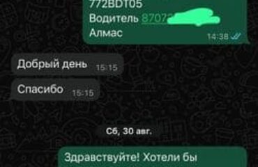 Скрин WhatsApp отзывы клиентов Наталья