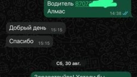 Скрин WhatsApp отзывы клиентов Наталья
