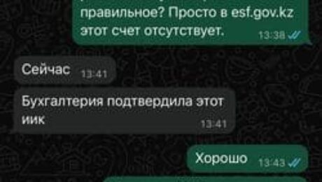 Скрин WhatsApp отзывы клиентов Гульнар
